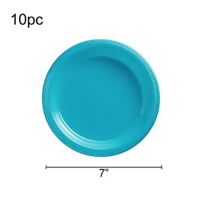 Monochrome Party Set Disposable Plastic Plate Cup Birthday Party Decoration For 20 People