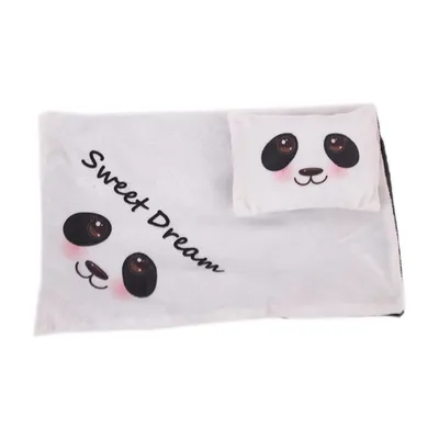 Set Sleeping Bag Pajamas Pillow Eye Mask Shoes
