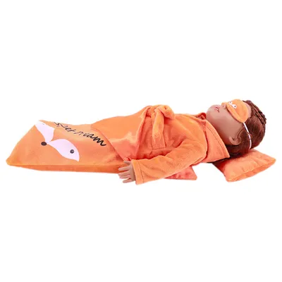 Set Sleeping Bag Pajamas Pillow Eye Mask Shoes