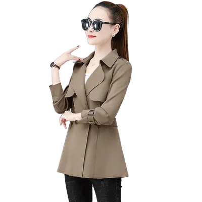 Western Style Windbreaker Coat Women's Clothing Popular Spring And Autumn