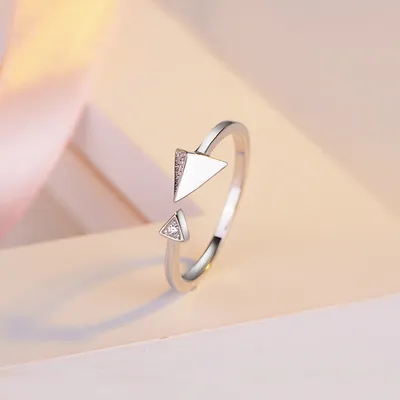 Diamond Ring Female Mouth Japanese And Korean Sweet Girl Heart Index Finger Ring