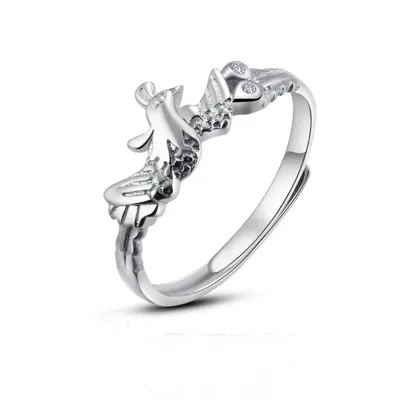 Diamond Ring Female Mouth Japanese And Korean Sweet Girl Heart Index Finger Ring