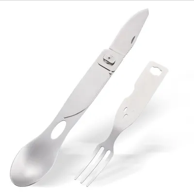 Portable Combination Tableware Western Food Fork Knife Spoon Environmental Knife And Fork School Canteen Tableware Outdoor Spoon