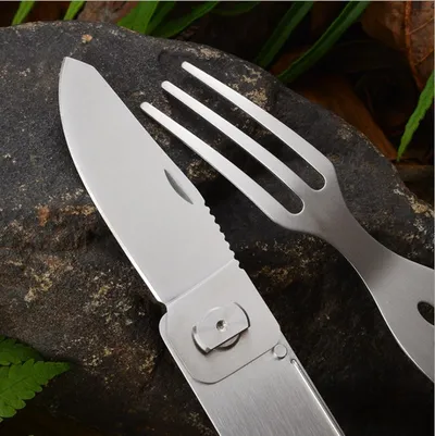 Portable Combination Tableware Western Food Fork Knife Spoon Environmental Knife And Fork School Canteen Tableware Outdoor Spoon