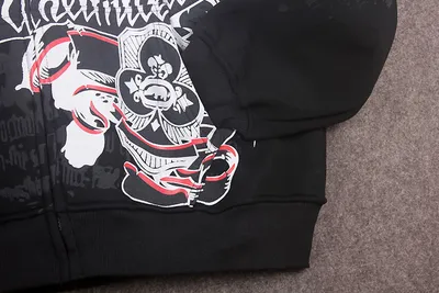 Fashionable Men's Graffiti Hooded Jacket