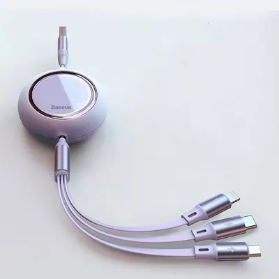 Compatible with Apple , Mobile Phone Car Charging Cable Retractable Mobile Phone Multi-head Multi-function Universal Line