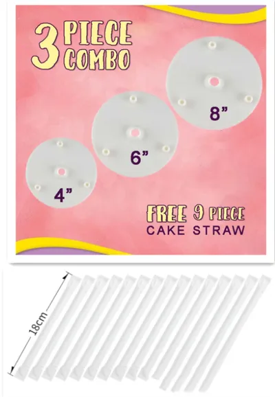 Double-Layer Cake Piling Bracket, Multi-Layer Fixed Gasket, Straw Support Frame