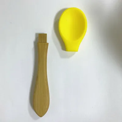 Silicone Baby Bamboo Spoon