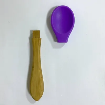 Silicone Baby Bamboo Spoon