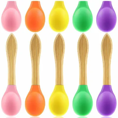 Silicone Baby Bamboo Spoon
