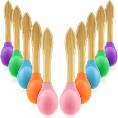 Silicone Baby Bamboo Spoon