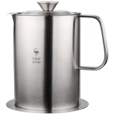 Household Stainless Steel Filter Anti-leakage Oil Pot