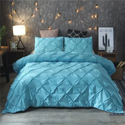 أغطية اللحاف المصنوعة يدويا من القماش المنزلي بلون بسيط اللون