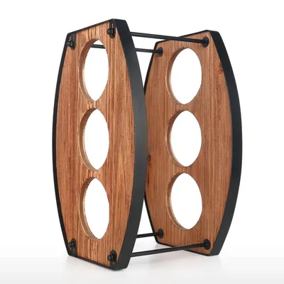Metal Decoration Crafts Detachable Three-Hole Wine Rack Wrought Iron Wine Rack