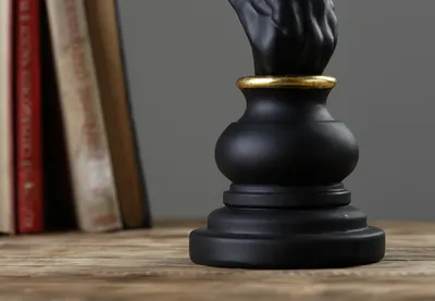 ملك الشطرنج، تمثال ملكة الحصان، تمثال، زينة، تمثال قابل للجمع، حرفة تمثال