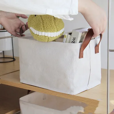 Storage Box Home Cotton And Linen Storage Basket Wardrobe Storage Box