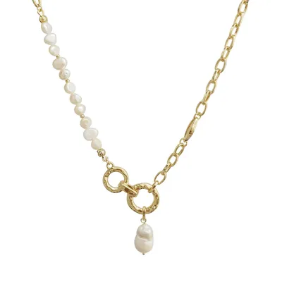 Necklace Female Pearl Temperament Clavicle Chain Personality Sweater Chain Accessories