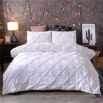 EBay Fern Flower Craft Bedding Three-piece Solid Color Products