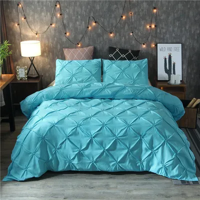 EBay Fern Flower Craft Bedding Three-piece Solid Color Products