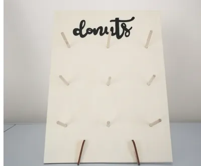 Wooden Donut Holder Wedding Supplies Decoration Birthday Party