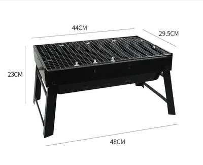 Stainless Steel Folding Barbecue Grill Charcoal Grill Korean Skewers Grill