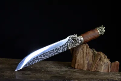 Kitchen Knife Dragon Tiger Bone Knife Ice Crack