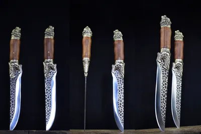 Kitchen Knife Dragon Tiger Bone Knife Ice Crack