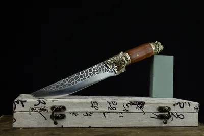 Kitchen Knife Dragon Tiger Bone Knife Ice Crack
