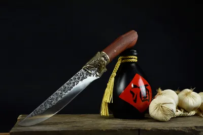 مقبض سكين عظم تشيلونغ من الماهوجني