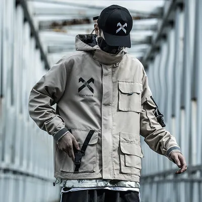 Workwear Jacket Men's Autumn And Winter Trend Hooded