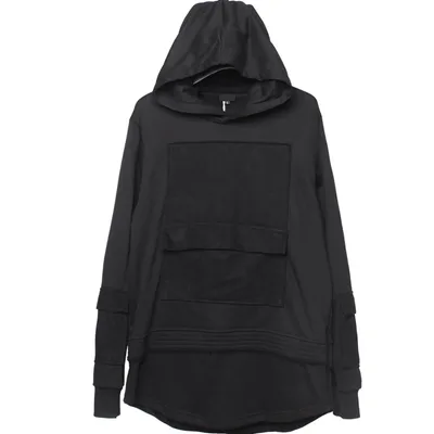 High Street Hip-hop Trendy Hooded Sweater Stitching