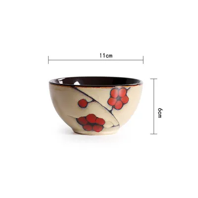Japanese style flower ceramic household tableware