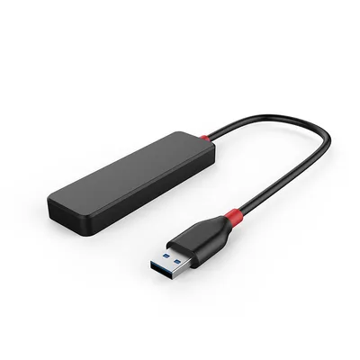 4-port Ultra-thin Rectangular USB3.0 HUB Computer Extender