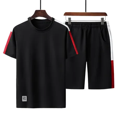Two-piece Breathable Running Short-sleeved Shorts