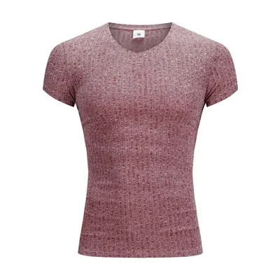 Men'S Fitness Slim Sports Striped Top