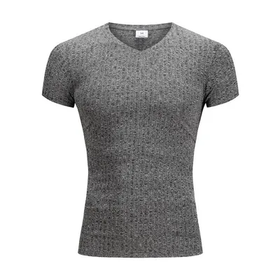 Men'S Fitness Slim Sports Striped Top