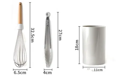 White Silicone Spatula Non-Stick Special Shovel Non-Stick Cooking Spoon Household Set