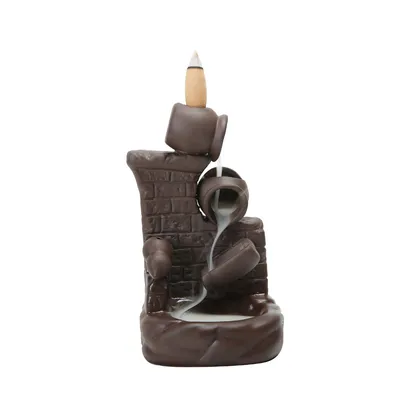 Purple Sand Backflow Incense Burner Creative Office Home Sandalwood Incense Burner Ceramic Ornaments And Crafts
