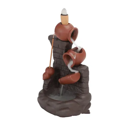 Purple Sand Backflow Incense Burner Creative Office Home Sandalwood Incense Burner Ceramic Ornaments And Crafts