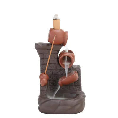 Purple Sand Backflow Incense Burner Creative Office Home Sandalwood Incense Burner Ceramic Ornaments And Crafts