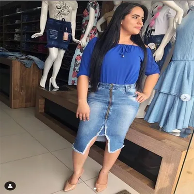 Cowgirl Skirt Slim Slimming Fringed Denim Skirt