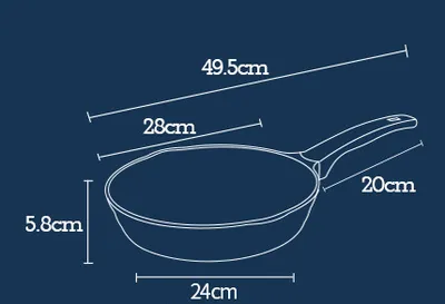 Household Non-stick Frying Pan Maifan Stone Frying Pan Multifunctional Frying Pan