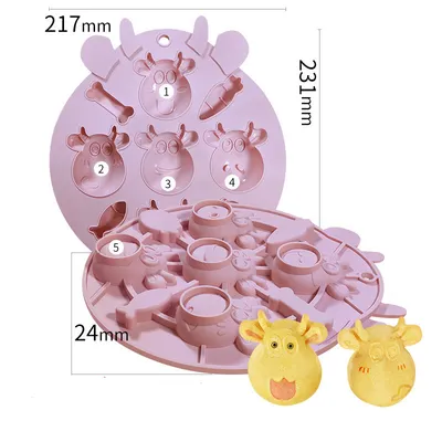 High Temperature Resistant Rice Cake Platinum Gold Cake Silicone Mold Baking Utensils
