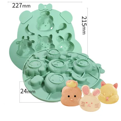 High Temperature Resistant Rice Cake Platinum Gold Cake Silicone Mold Baking Utensils