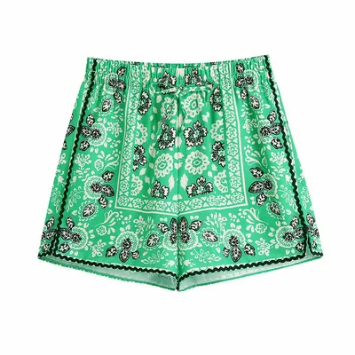 Women's Clothing Wholesale Summer New Style Printed Short Shirt Shorts