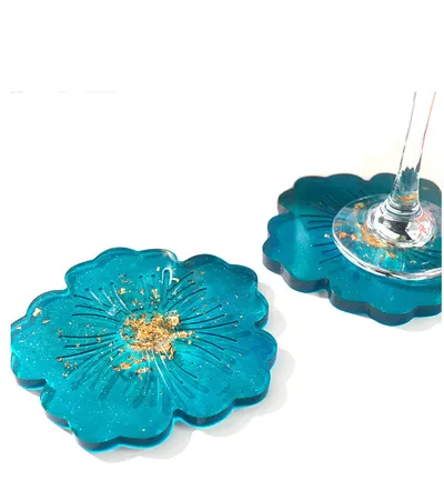 Flower Shape Silicone Coaster Set