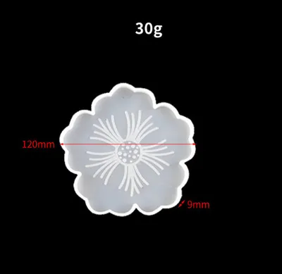 Flower Shape Silicone Coaster Set
