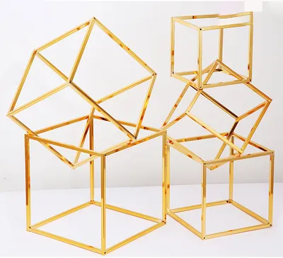 Electroplating Gold Frame Road Guide Wedding Decoration