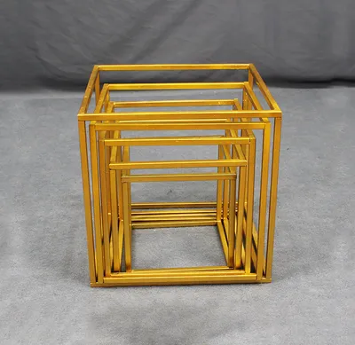 Electroplating Gold Frame Road Guide Wedding Decoration