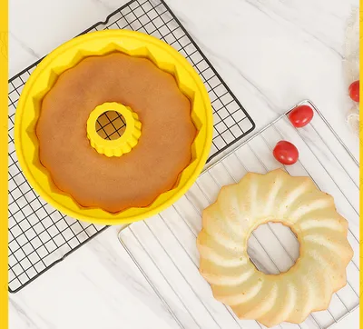 Chiffon Cake Mold Silicone High Temperature Resistant Non-stick Baking Tools